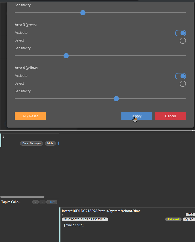 INSTAR MQTT Explorer for ioBroker