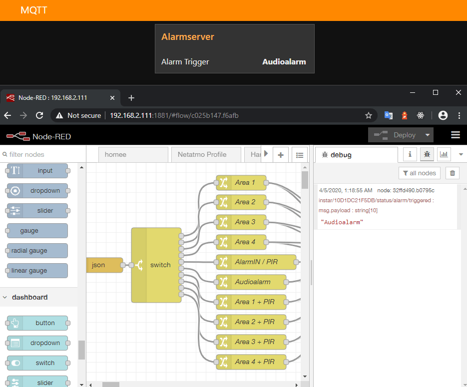 INSTAR MQTT Alarmserver