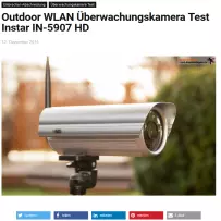 Outdoor WLAN Überwachungskamera Test Instar IN-5907 HD