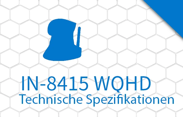 INSTAR IN-8415 2K+ Bianco - LAN/PoE/WiFi telecamera di
