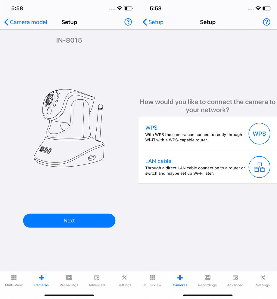 InstarVision iPhone Installation Wizard