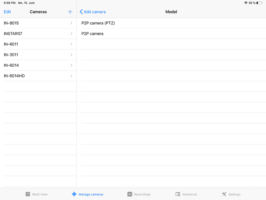 InstarVision iPad Installation Wizard