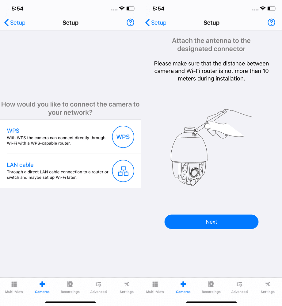 InstarVision iPhone Installation Wizard