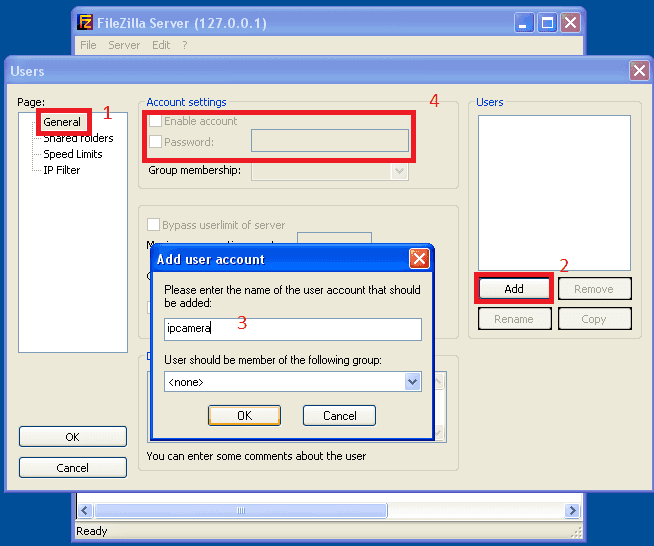 Filezilla FTP Server for Windows