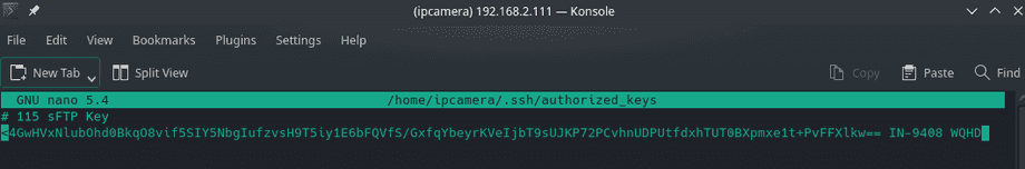 Using the sFTP Service with your WQHD Camera