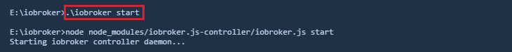 ioBroker Installation Windows