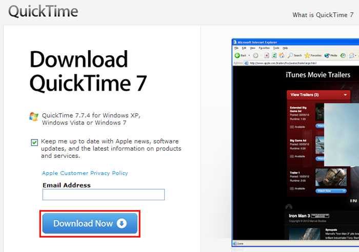 QuickTime Download