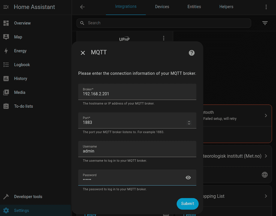 Home Assistant MQTT Discovery INSTAR IP Kameras