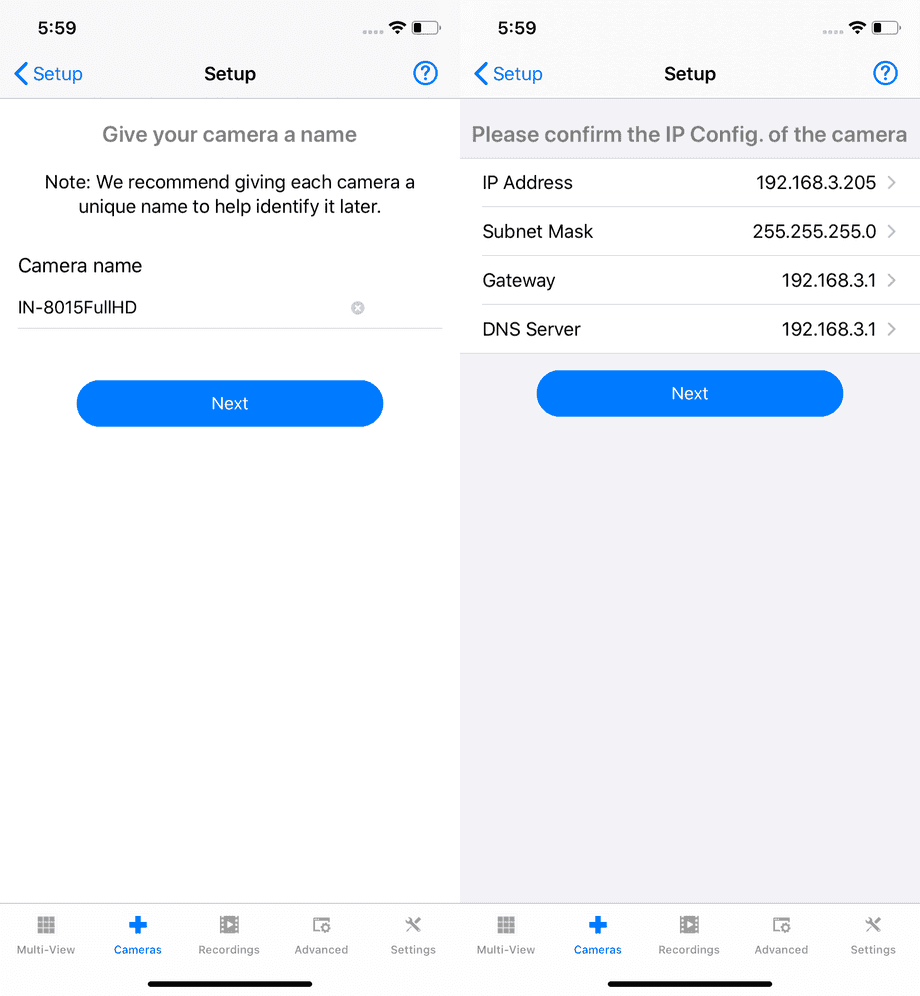 InstarVision iPhone Installation Wizard