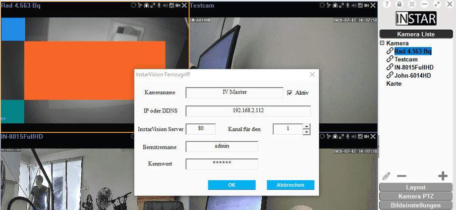InstarVision Windows Fernzugriff