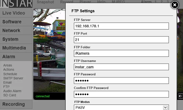 FTP Settings