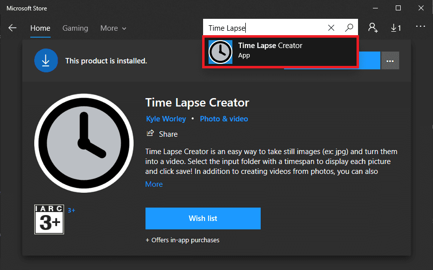 Windows Time Lapse Creator