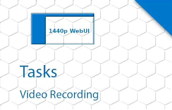 INSTAR 1440p Web User Interface Recording Menu - Video