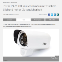 Instar IN-9008: Außenkamera mit starkem Bild und hoher Datensicherheit