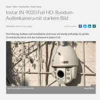 Instar IN-9020 Full HD: Rundum-Außenkamera mit starkem Bild