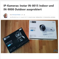 IP-Kameras: Instar IN-8015 Indoor und IN-9008 Outdoor ausprobiert