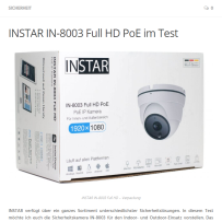 INSTAR IN-8003 Full HD PoE im Test
