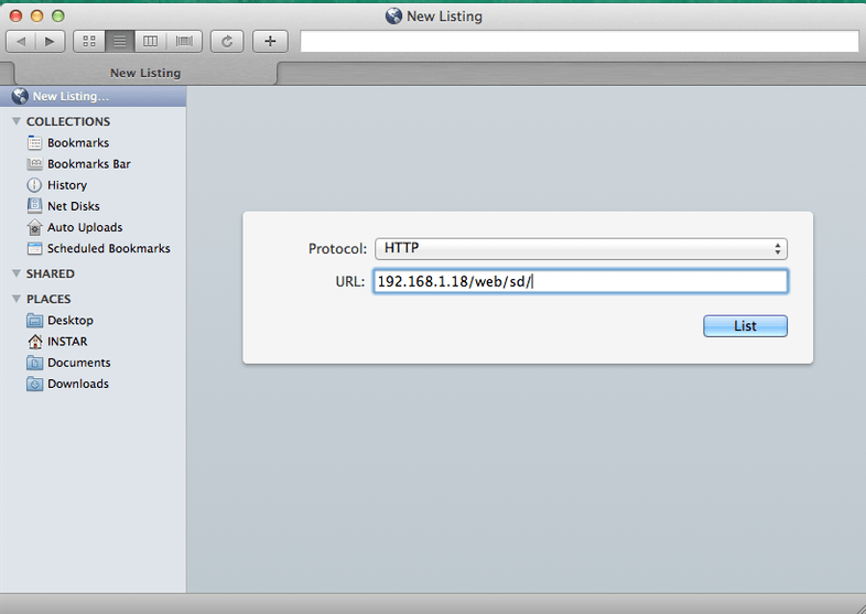 Interarchy - FTP Access to the internal SD Card