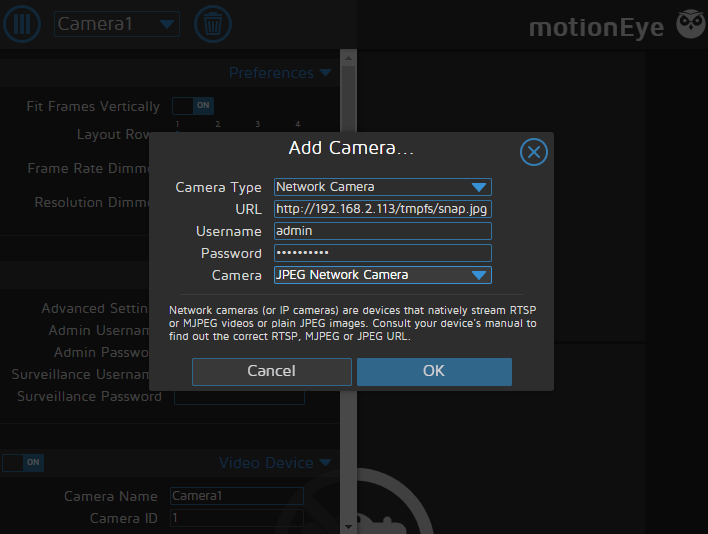 Motion Eye with INSTAR IP Cameras