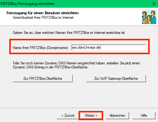 VPN Connection to your AVM Fritzbox Router