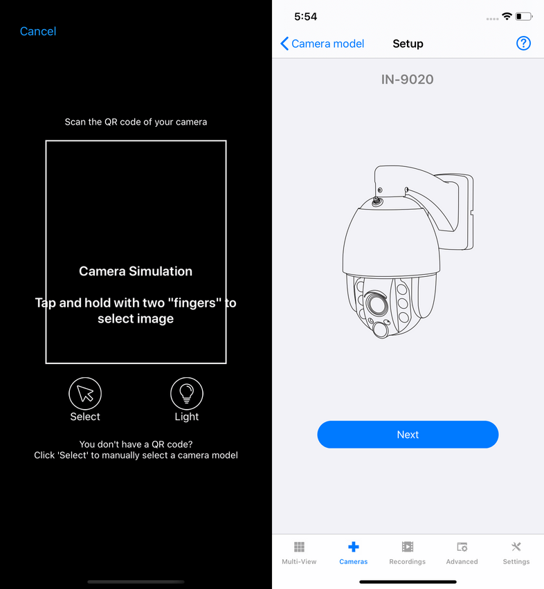 InstarVision iPhone Installation Wizard