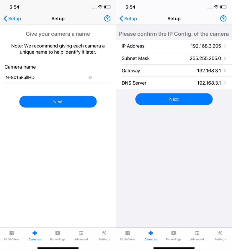 InstarVision iPhone Installation Wizard