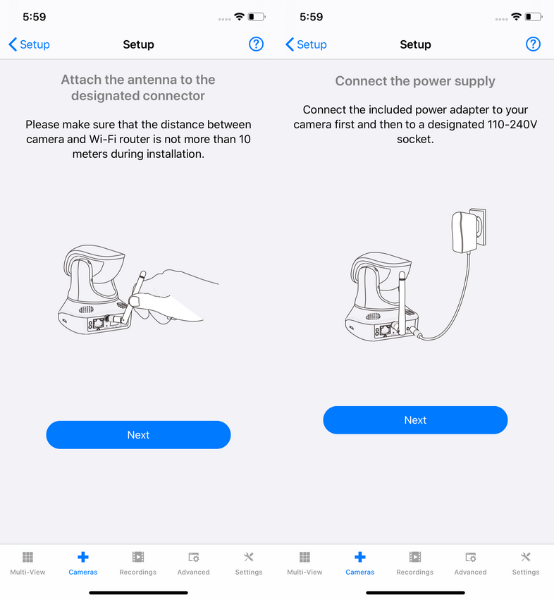 InstarVision iPhone Installation Wizard
