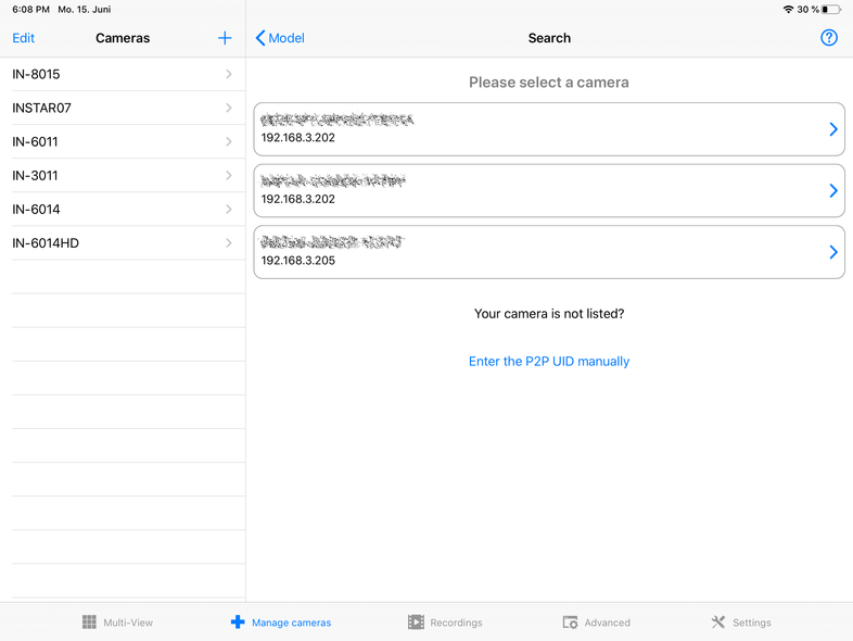 InstarVision iPad Installation Wizard