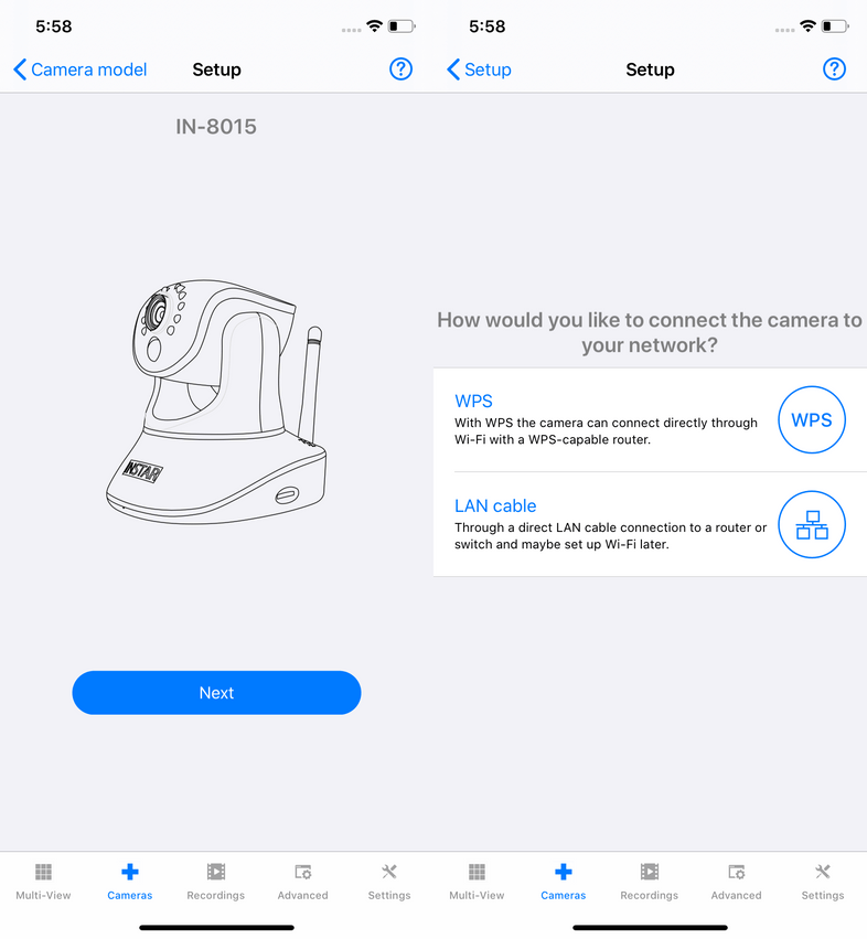 InstarVision iPhone Installation Wizard
