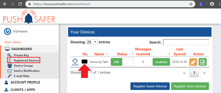 ioBroker Pushsafer Integration