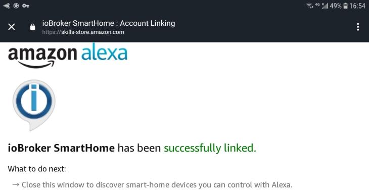 ioBroker Amazon Alexa