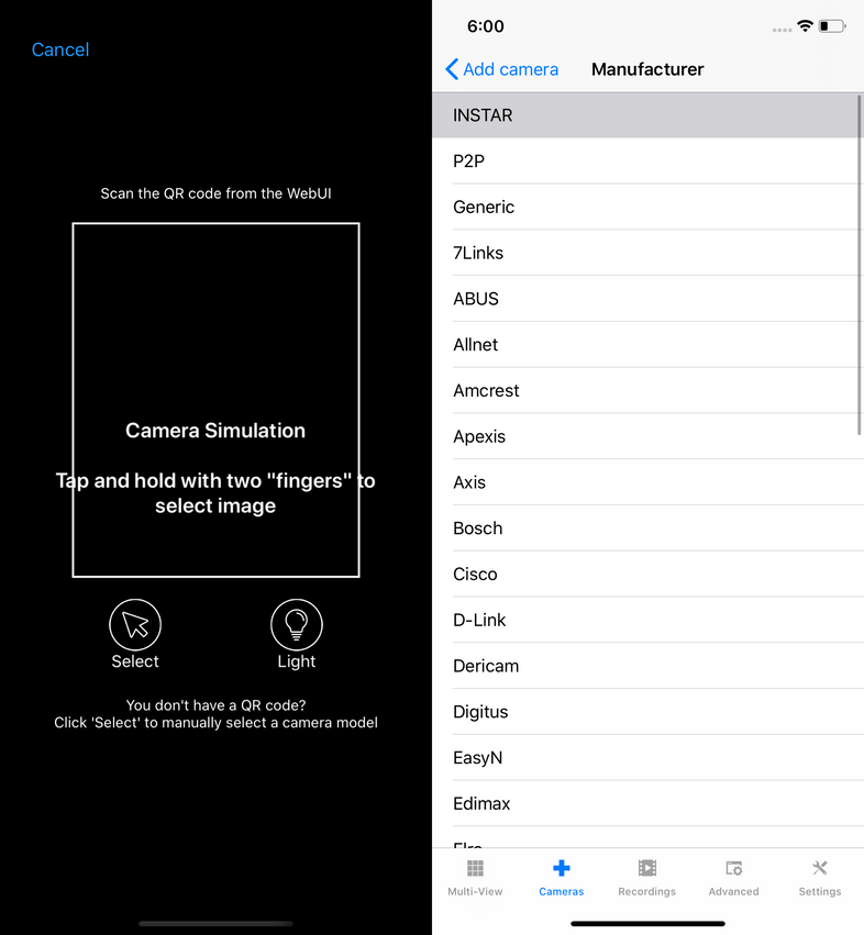 InstarVision iPhone Installation Wizard