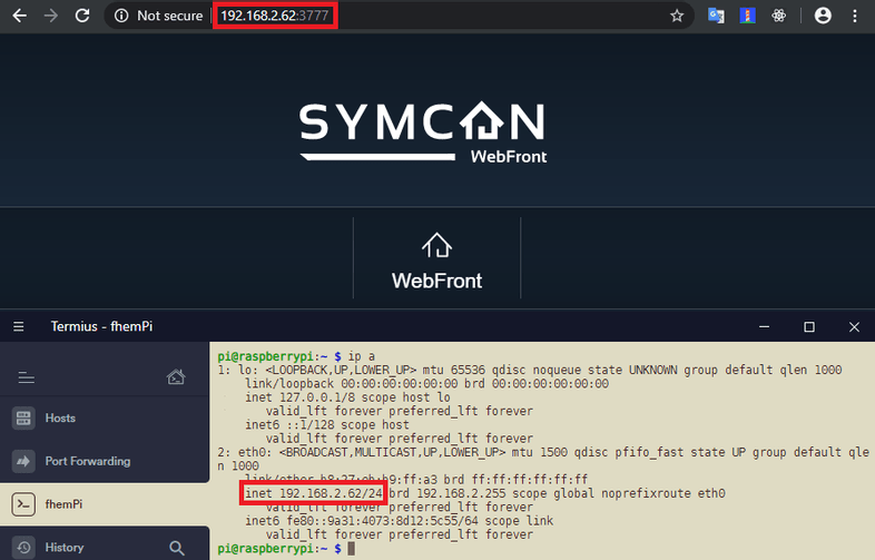 INSTAR IP Symcon RasPi Installation