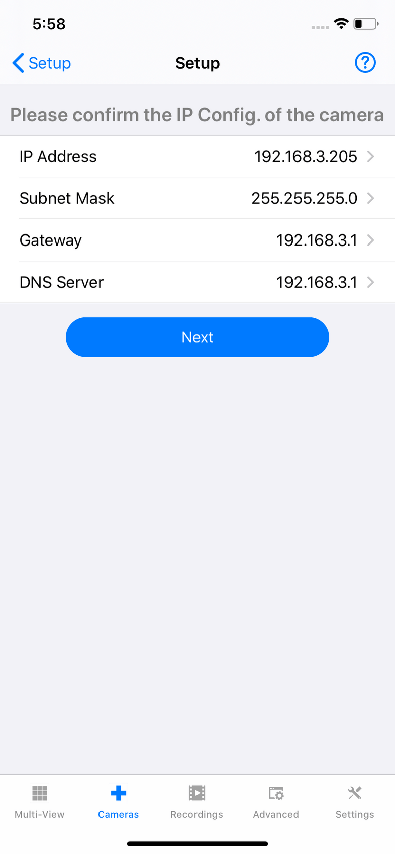 InstarVision iPhone Installation Wizard