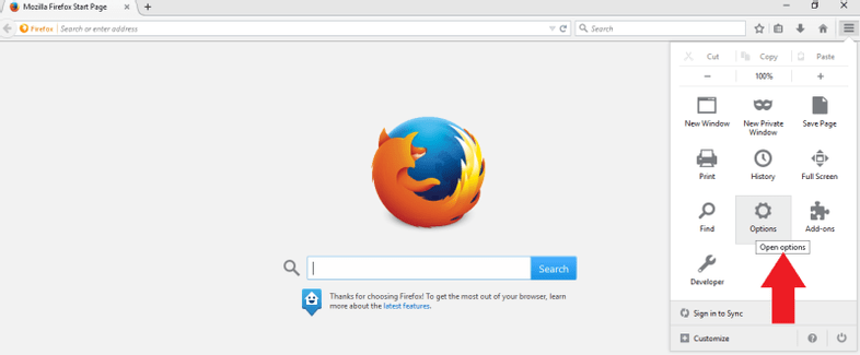 Effacer la cache/histoire de Mozilla Firfox
