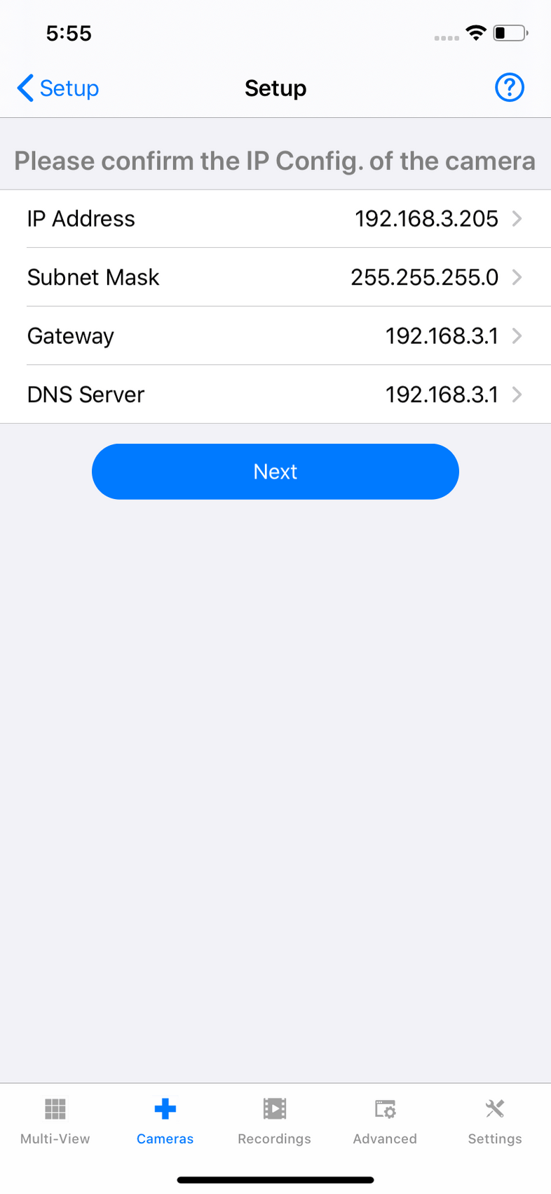 InstarVision iPhone Installation Wizard