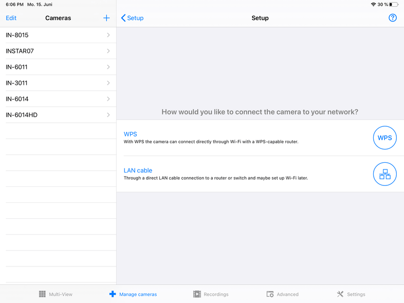 InstarVision iPad Installation Wizard