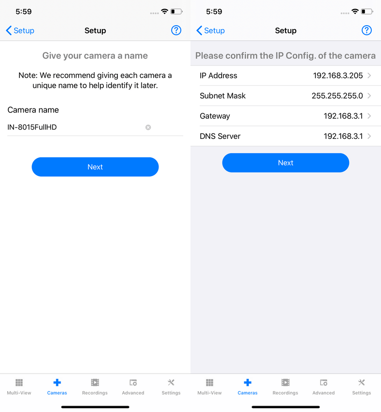 InstarVision iPhone Installation Wizard
