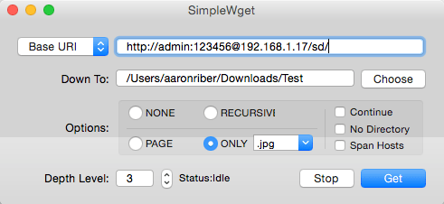 SimpleWget - FTP Access to the internal SD Card