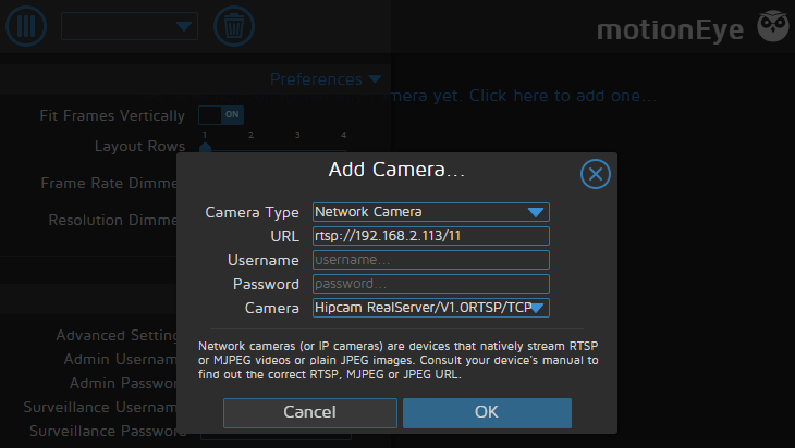 Motion Eye with INSTAR IP Cameras